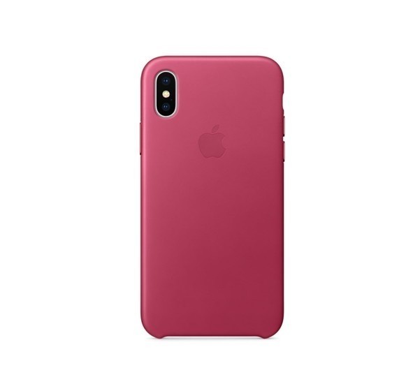 Apple leather case iPhone X / XS pink