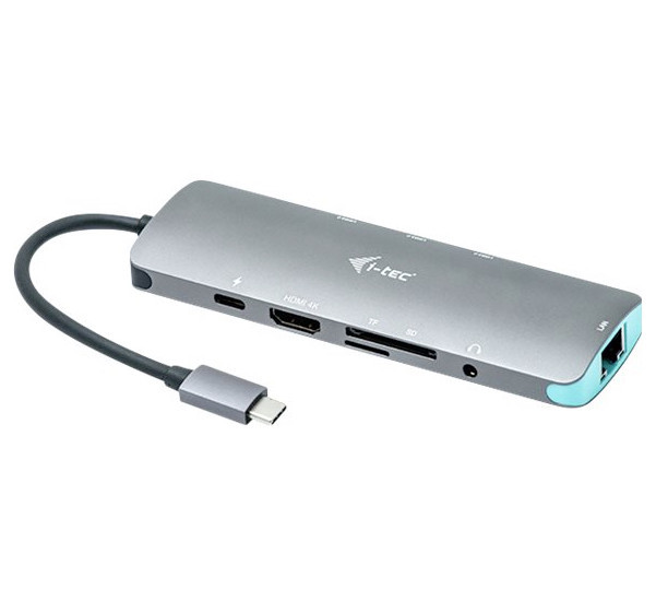 i-Tec Thunderbolt 3 / USB-C 4K HDMI LAN Nano Hub grey