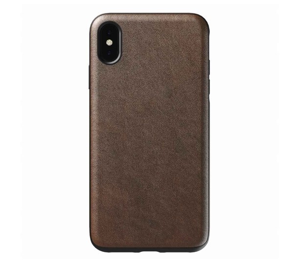 Nomad Rugged Case Leather iPhone XS Max brown