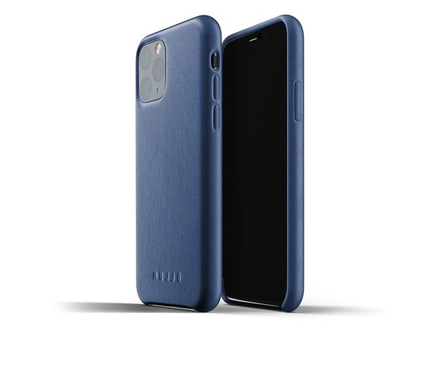 Mujjo Leather Case iPhone 11 Pro blauw