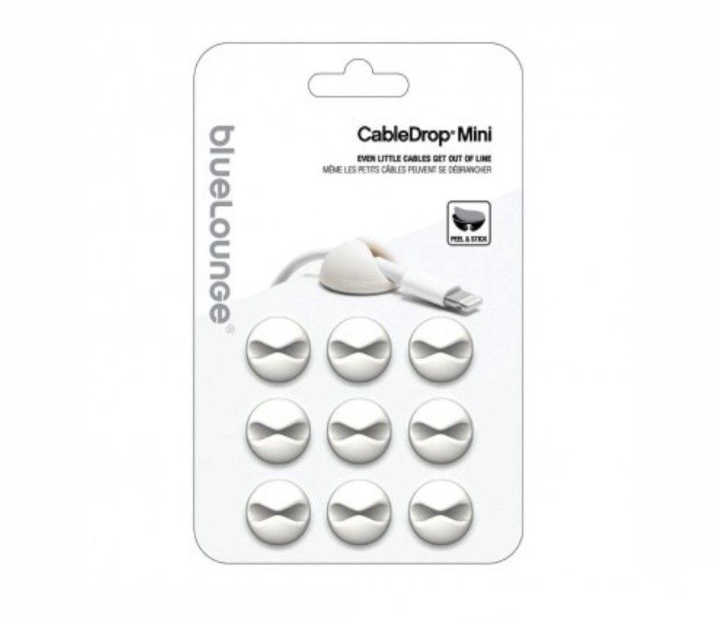 Bluelounge CableDrop Mini 9-pack white