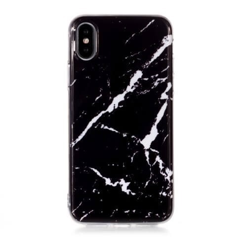 Casecentive Slim Hardcase Marble iPhone X / XS zwart