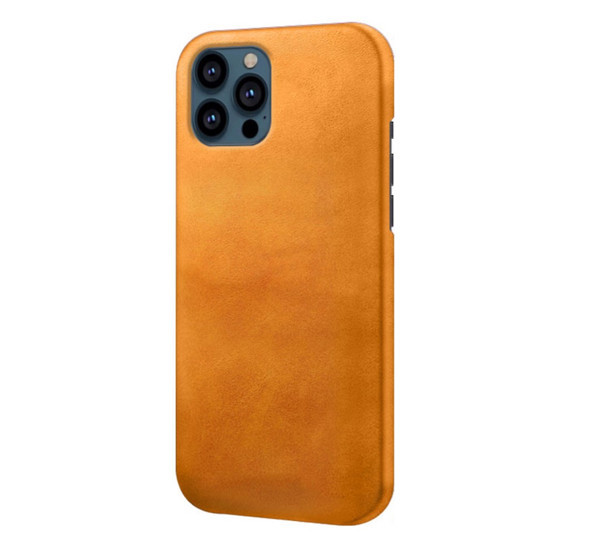 Casecentive Leather Back case iPhone 13 Pro tan
