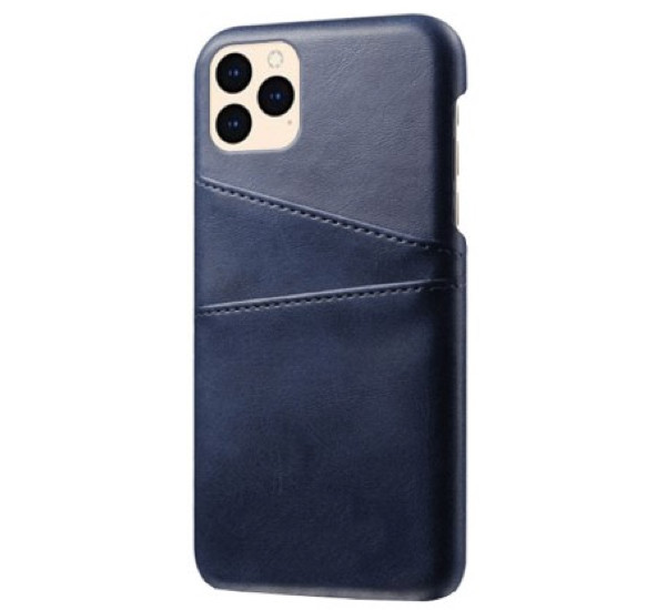 Casecentive Leren Wallet back case iPhone 12 / iPhone 12 Pro blauw