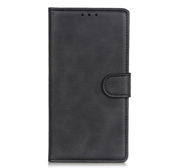 Casecentive Leather Wallet case with closure iPhone 13 black