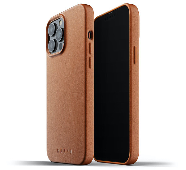 Mujjo Leather Case iPhone 13 Pro Max brown