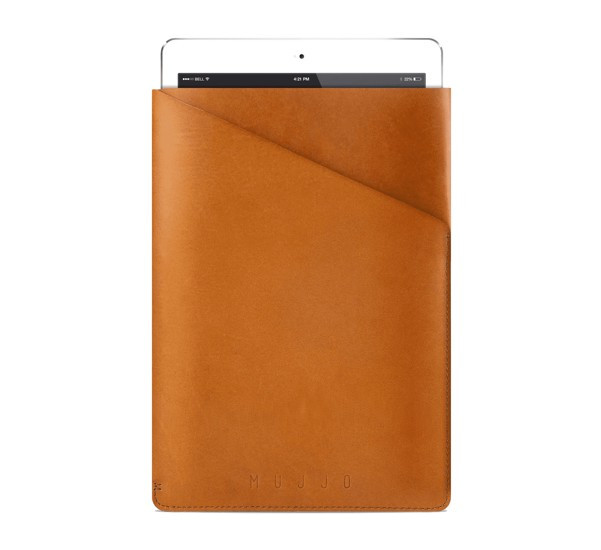 Mujjo Slim Fit Leather Sleeve iPad Air 1 / 2 / Pro 9.7" tan