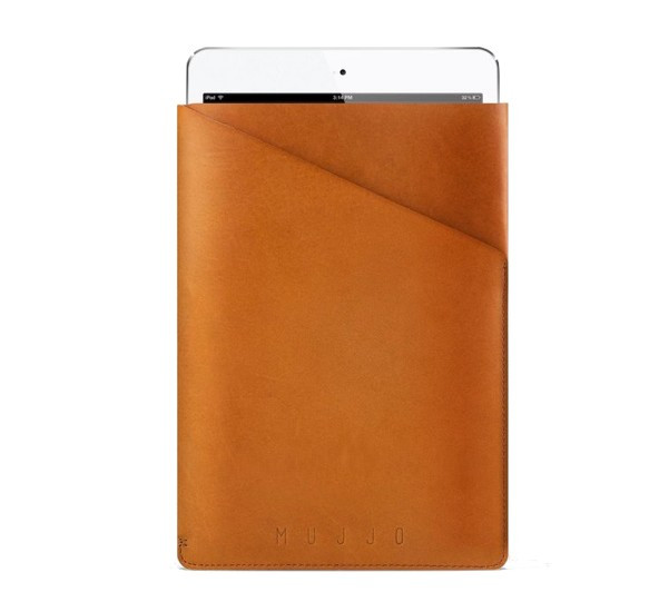 Mujjo Slim Fit Leather Sleeve iPad Mini 1 / 2 / 3 / 4 / 5 Tan