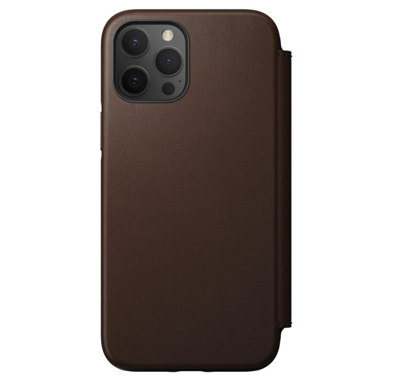 Nomad Rugged Folio Leather Case iPhone 12 Pro Max brown