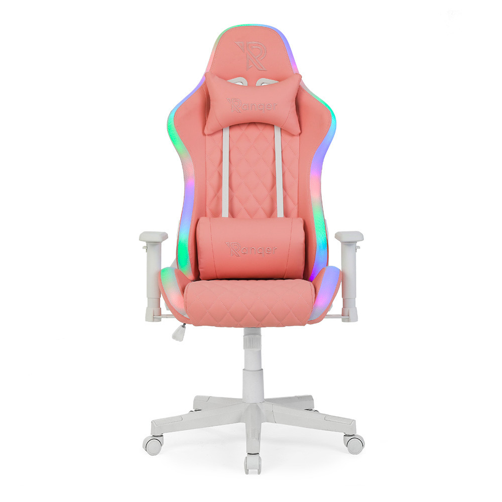 Ranqer Halo gaming chair RGB / LED soft pink