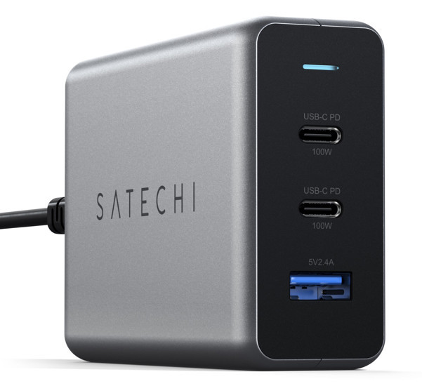 Satechi 100W USB-C Compact Charger space gray