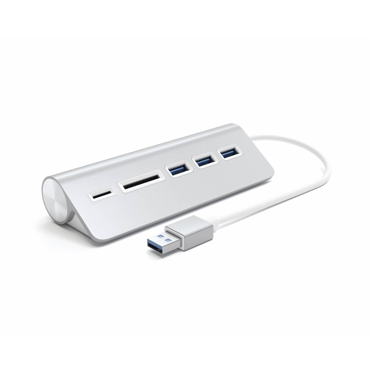 Satechi Type-A Aluminium USB Hub & Card Reader silver
