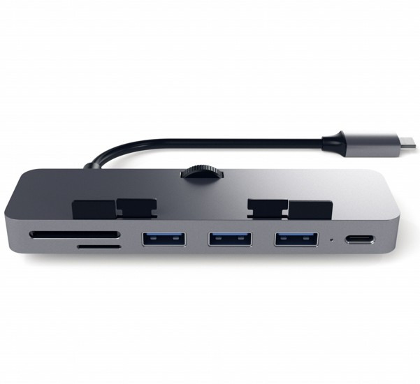 Satechi USB-C Hub Aluminum Clamp Pro gray