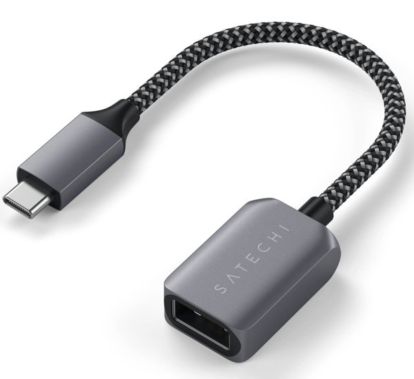 Satechi USB-C to USB-A 3.0 adapter space gray