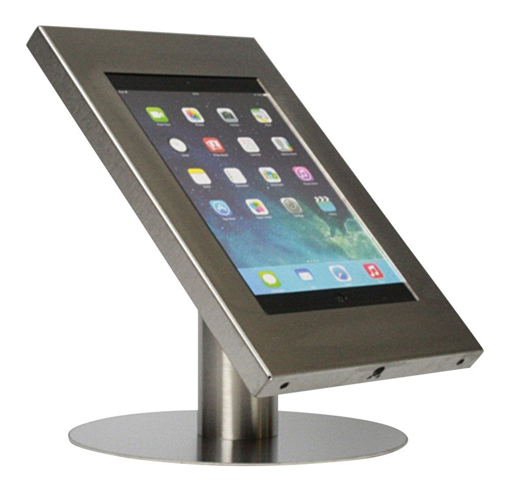 Tablet table stand Securo iPad and Galaxy Tab stainless steel