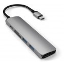 Satechi Type-C USB Passthrough HDMI Hub V2 gray