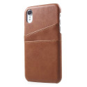 Casecentive Leren Wallet back case iPhone XR bruin
