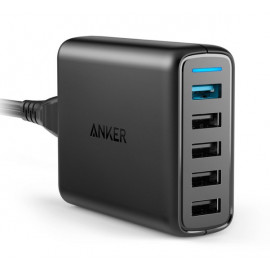 Anker PowerPort 5x USB Thuislader zwart