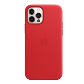 Apple Leather MagSafe Case iPhone 12 Pro Max Red
