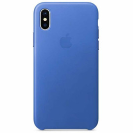 Apple leather case iPhone X Blue