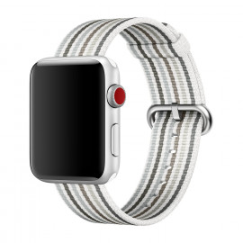 Apple Woven Nylon Apple Watch 38mm / 40mm / 41mm Gray Stripe