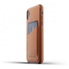 Mujjo Leather Wallet Case iPhone XR bruin