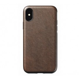 Nomad Rugged Case Leather iPhone X / XS donkerbruin