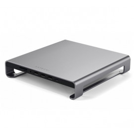 Satechi Aluminium Monitor Stand Hub iMac grey