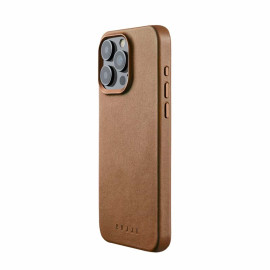 Mujjo Leather Case with MagSafe iPhone 15 Pro Max brown