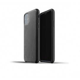 Mujjo Leather Case iPhone 11 zwart