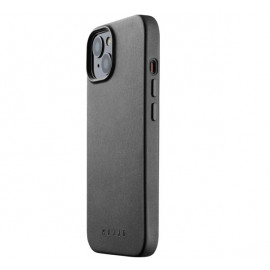 Mujjo Leather Case with MagSafe iPhone 14 / 15 black