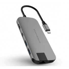 Hyper HyperDrive Slim 8-in-1 USB-C Hub grey