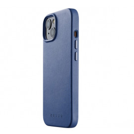 Mujjo Leather Case with MagSafe iPhone 14 / 15 blue