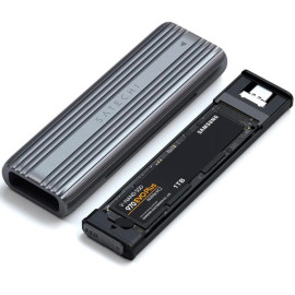 Satechi USB-C NVME and SATA SSD Enclosure grey