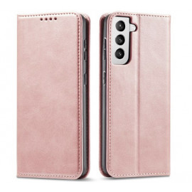 Casecentive Leren Wallet case Luxe Samsung Galaxy S21 Plus Róse Gold