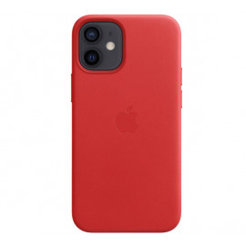 Apple Leather case iPhone 12 Mini rood 