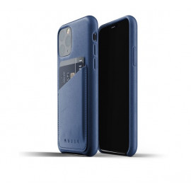 Mujjo Leather Wallet Case iPhone 11 Pro blauw