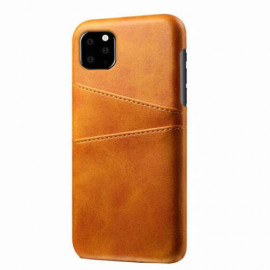 Casecentive Leren Wallet back case iPhone 11 Pro Max tan