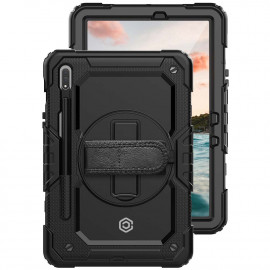 Casecentive Handstrap Pro Hardcase with strap Galaxy Tab S8 Ultra black