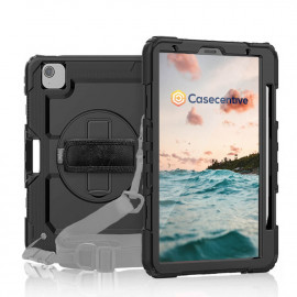 Casecentive Handstrap Pro Hardcase with handstrap iPad Air 10.9 2020 / 2022 black