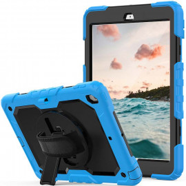 Casecentive Handstrap Pro Hardcase with handstrap iPad Air 2 blue