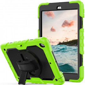 Casecentive Handstrap Pro Hardcase with handstrap iPad Air 2 green