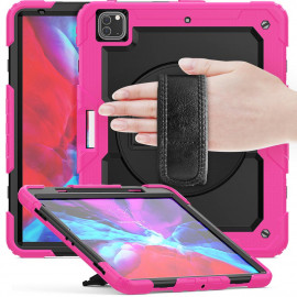 Casecentive Handstrap Pro Hardcase with handstrap iPad Pro 12.9" 2022 / 2021 / 2020 / 2018 pink