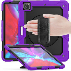 Casecentive Handstrap Pro Hardcase with handstrap iPad Pro 12.9" 2021 / 2020 / 2018 purple
