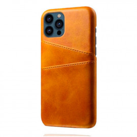 Casecentive Leather Wallet Back case iPhone 14 tan