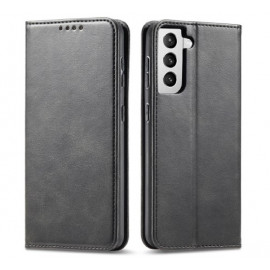 Casecentive Leren Wallet case Luxe Samsung Galaxy S21 zwart