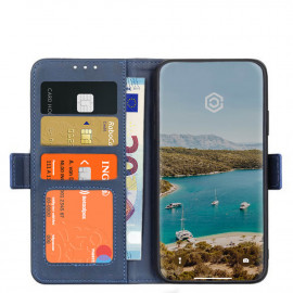 Casecentive Magnetische Leren Wallet case iPhone 12 Mini blauw