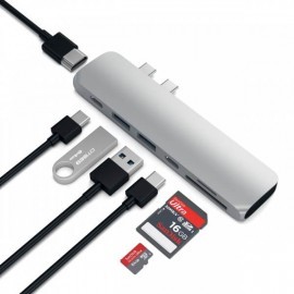 Satechi USB-C hub Pro 4K HDMI silver 