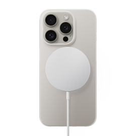 Nomad Super Slim case iPhone 15 Pro frost white