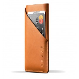 Mujjo wallet leren sleeve iPhone X bruin
